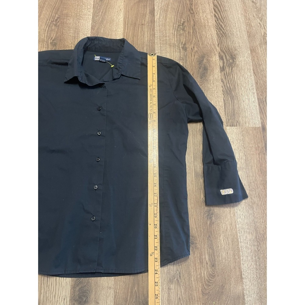 Blue Generation Shirt, Women's Size Medium, Black, Button Up, Long Sleeve - Picture 8 of 10
